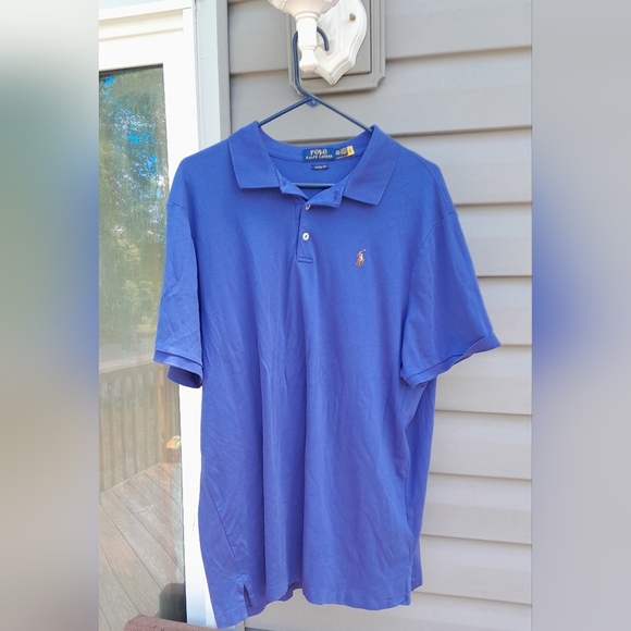 Ralph Lauren Mens XXL Classic Fit Blue Polo Shirt with Iconic Logo - Picture 1 of 5